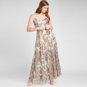 Dress The Population multi-color sequin dress, size L